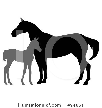 Royalty-Free (RF) Horse Clipart Illustration by C Charley-Franzwa - Stock Sample #94851