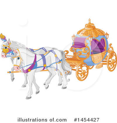 Royalty-Free (RF) Horse Drawn Carriage Clipart Illustration by Pushkin - Stock Sample #1454427