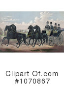 Horse Drawn Carriages Clipart #1070867 by JVPD