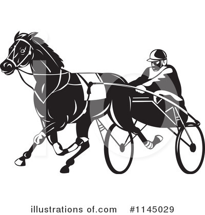 Horse Races Clipart #1145029 by patrimonio