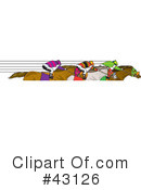 Horse Race Clipart #43126 by Dennis Holmes Designs