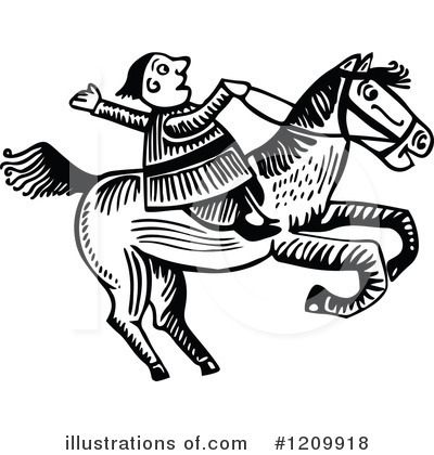 Royalty-Free (RF) Horse Rider Clipart Illustration by Prawny - Stock Sample #1209918