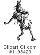 Horseback Clipart #1198423 by Prawny Vintage
