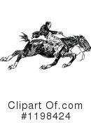Horseback Clipart #1198424 by Prawny Vintage