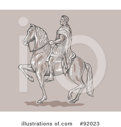 Royalty-Free (RF) Horseback Clipart Illustration by patrimonio - Stock Sample #92023