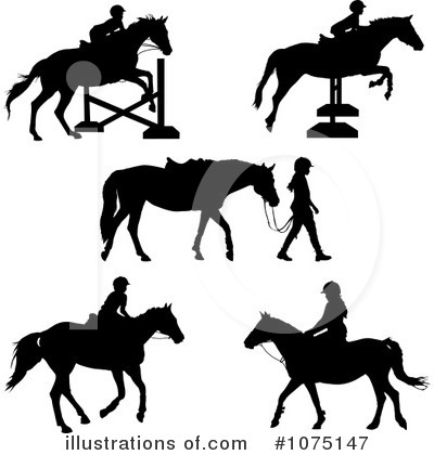 Royalty-Free (RF) Horses Clipart Illustration by Maria Bell - Stock Sample #1075147