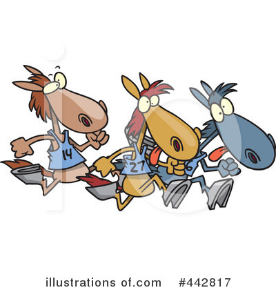 Royalty-Free (RF) Horses Clipart Illustration by toonaday - Stock Sample #442817