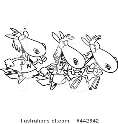 Royalty-Free (RF) Horses Clipart Illustration by toonaday - Stock Sample #442842