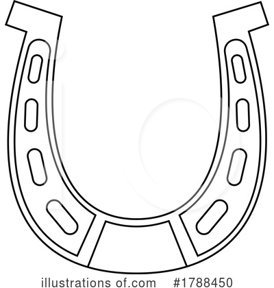 Royalty-Free (RF) Horseshoe Clipart Illustration by Hit Toon - Stock Sample #1788450
