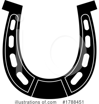 Royalty-Free (RF) Horseshoe Clipart Illustration by Hit Toon - Stock Sample #1788451