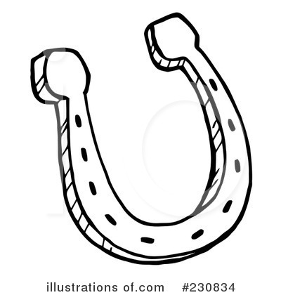 Royalty-Free (RF) Horseshoe Clipart Illustration by Hit Toon - Stock Sample #230834