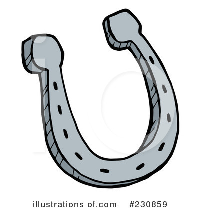 Royalty-Free (RF) Horseshoe Clipart Illustration by Hit Toon - Stock Sample #230859