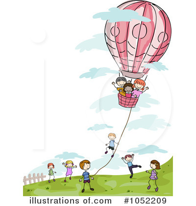Royalty-Free (RF) Hot Air Balloon Clipart Illustration by BNP Design Studio - Stock Sample #1052209