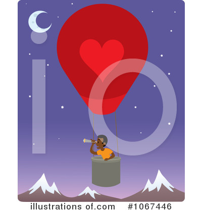 Royalty-Free (RF) Hot Air Balloon Clipart Illustration by Rosie Piter - Stock Sample #1067446