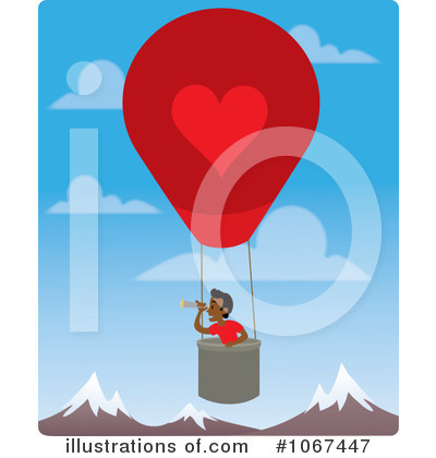 Royalty-Free (RF) Hot Air Balloon Clipart Illustration by Rosie Piter - Stock Sample #1067447