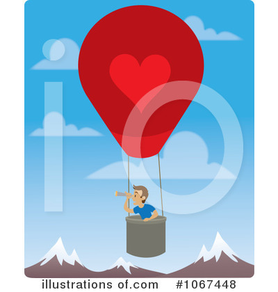 Royalty-Free (RF) Hot Air Balloon Clipart Illustration by Rosie Piter - Stock Sample #1067448