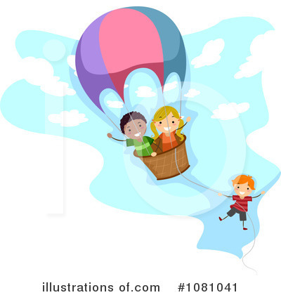 Royalty-Free (RF) Hot Air Balloon Clipart Illustration by BNP Design Studio - Stock Sample #1081041