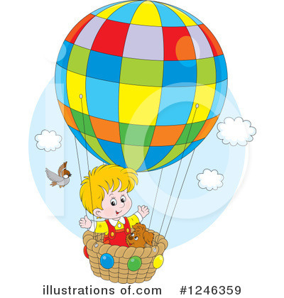 Hot Air Balloon Clipart #1246359 by Alex Bannykh