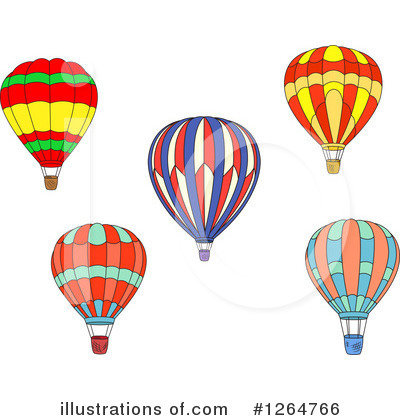 Royalty-Free (RF) Hot Air Balloon Clipart Illustration by Vector Tradition SM - Stock Sample #1264766