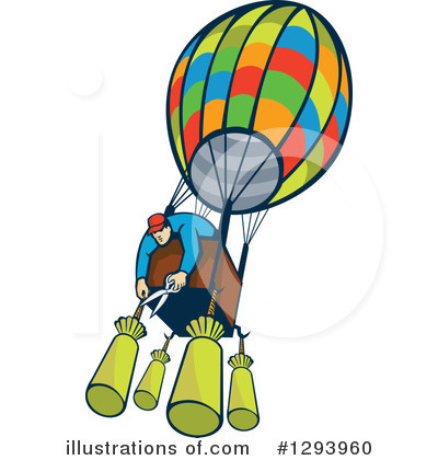 Hot Air Balloon Clipart #1293960 by patrimonio