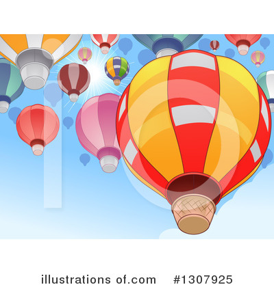 Hot Air Balloon Clipart #1307925 by BNP Design Studio