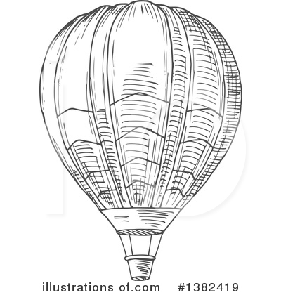Royalty-Free (RF) Hot Air Balloon Clipart Illustration by Vector Tradition SM - Stock Sample #1382419