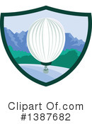 Hot Air Balloon Clipart #1387682 by patrimonio