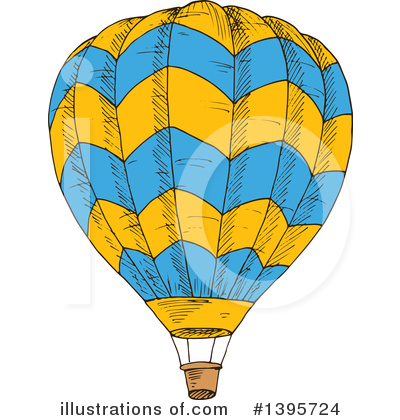 Royalty-Free (RF) Hot Air Balloon Clipart Illustration by Vector Tradition SM - Stock Sample #1395724