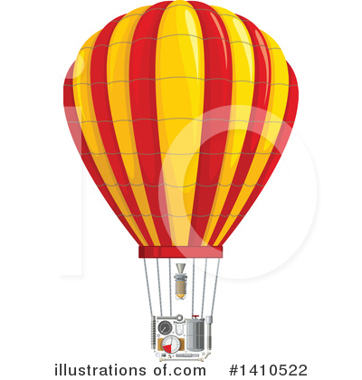 Hot Air Balloon Clipart #1410522 by Vector Tradition SM