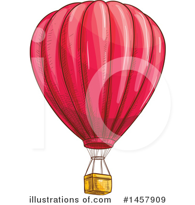 Royalty-Free (RF) Hot Air Balloon Clipart Illustration by Vector Tradition SM - Stock Sample #1457909