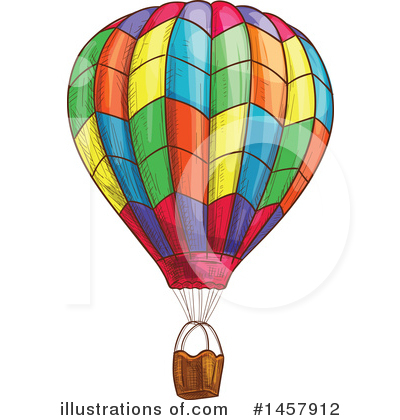 Royalty-Free (RF) Hot Air Balloon Clipart Illustration by Vector Tradition SM - Stock Sample #1457912