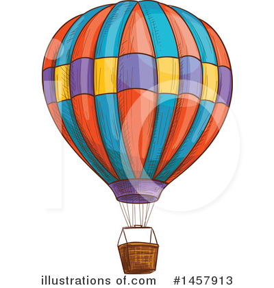 Royalty-Free (RF) Hot Air Balloon Clipart Illustration by Vector Tradition SM - Stock Sample #1457913