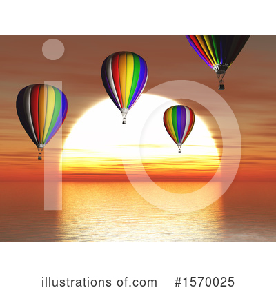 Royalty-Free (RF) Hot Air Balloon Clipart Illustration by KJ Pargeter - Stock Sample #1570025