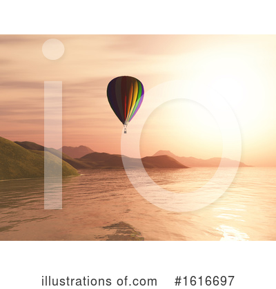 Royalty-Free (RF) Hot Air Balloon Clipart Illustration by KJ Pargeter - Stock Sample #1616697