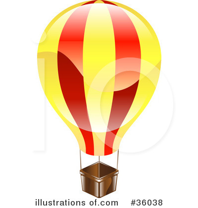 Royalty-Free (RF) Hot Air Balloon Clipart Illustration by AtStockIllustration - Stock Sample #36038