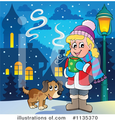 Royalty-Free (RF) Hot Chocolate Clipart Illustration by visekart - Stock Sample #1135370