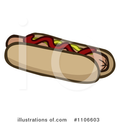 Royalty-Free (RF) Hot Dog Clipart Illustration by Cartoon Solutions - Stock Sample #1106603