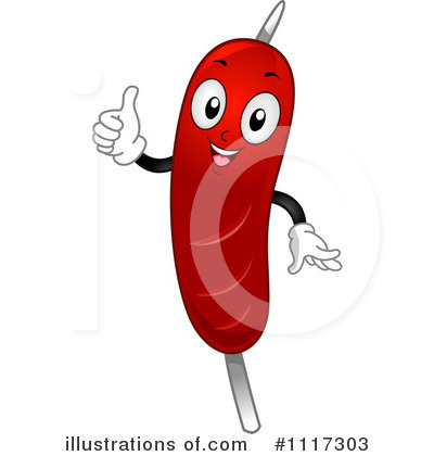 Royalty-Free (RF) Hot Dog Clipart Illustration by BNP Design Studio - Stock Sample #1117303