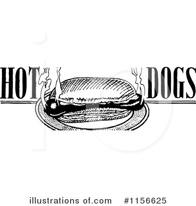 Royalty-Free (RF) Hot Dog Clipart Illustration by BestVector - Stock Sample #1156625