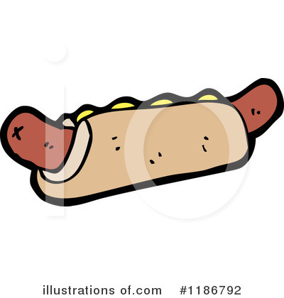 Royalty-Free (RF) Hot Dog Clipart Illustration by lineartestpilot - Stock Sample #1186792