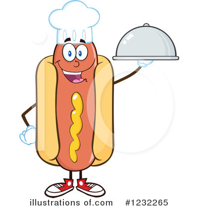 Royalty-Free (RF) Hot Dog Clipart Illustration by Hit Toon - Stock Sample #1232265
