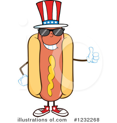 Royalty-Free (RF) Hot Dog Clipart Illustration by Hit Toon - Stock Sample #1232268