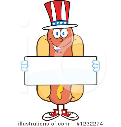 Royalty-Free (RF) Hot Dog Clipart Illustration by Hit Toon - Stock Sample #1232274