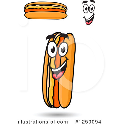 Royalty-Free (RF) Hot Dog Clipart Illustration by Vector Tradition SM - Stock Sample #1250094