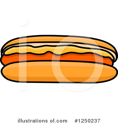 Royalty-Free (RF) Hot Dog Clipart Illustration by Vector Tradition SM - Stock Sample #1250237