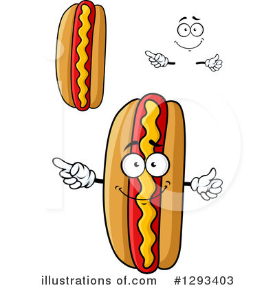 Royalty-Free (RF) Hot Dog Clipart Illustration by Vector Tradition SM - Stock Sample #1293403