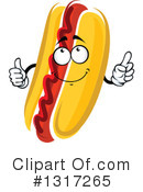 Hot Dog Clipart #1317265 by Vector Tradition SM