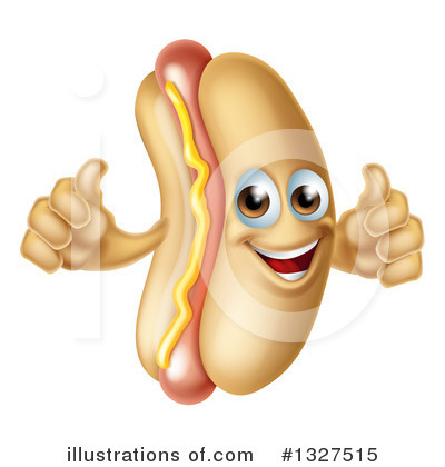Hot Dogs Clipart #1327515 by AtStockIllustration