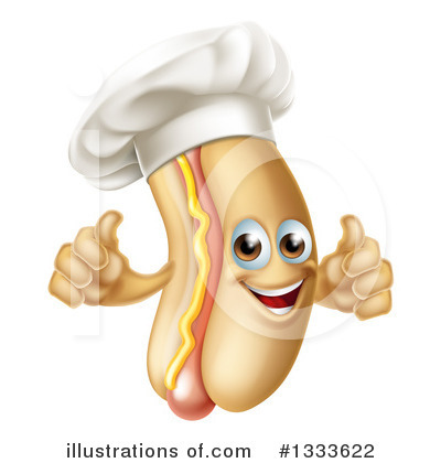 Hot Dogs Clipart #1333622 by AtStockIllustration