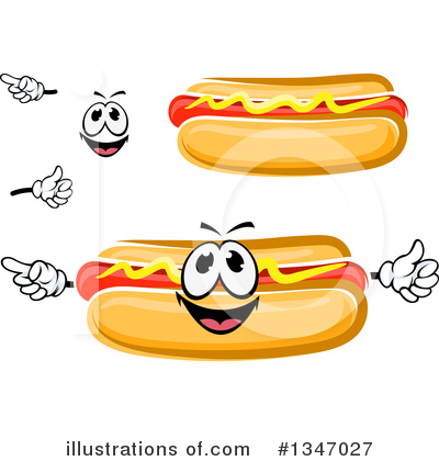 Royalty-Free (RF) Hot Dog Clipart Illustration by Vector Tradition SM - Stock Sample #1347027